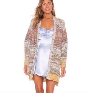 Free People Dreaming Again Cardi in Blue Combo